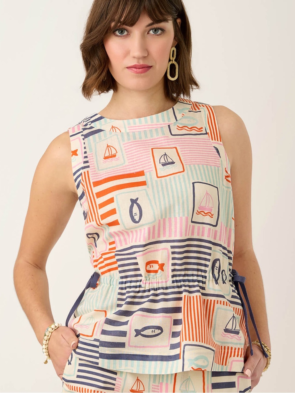 Spartina 449 Nadia Sleeveless Blouse Admiral